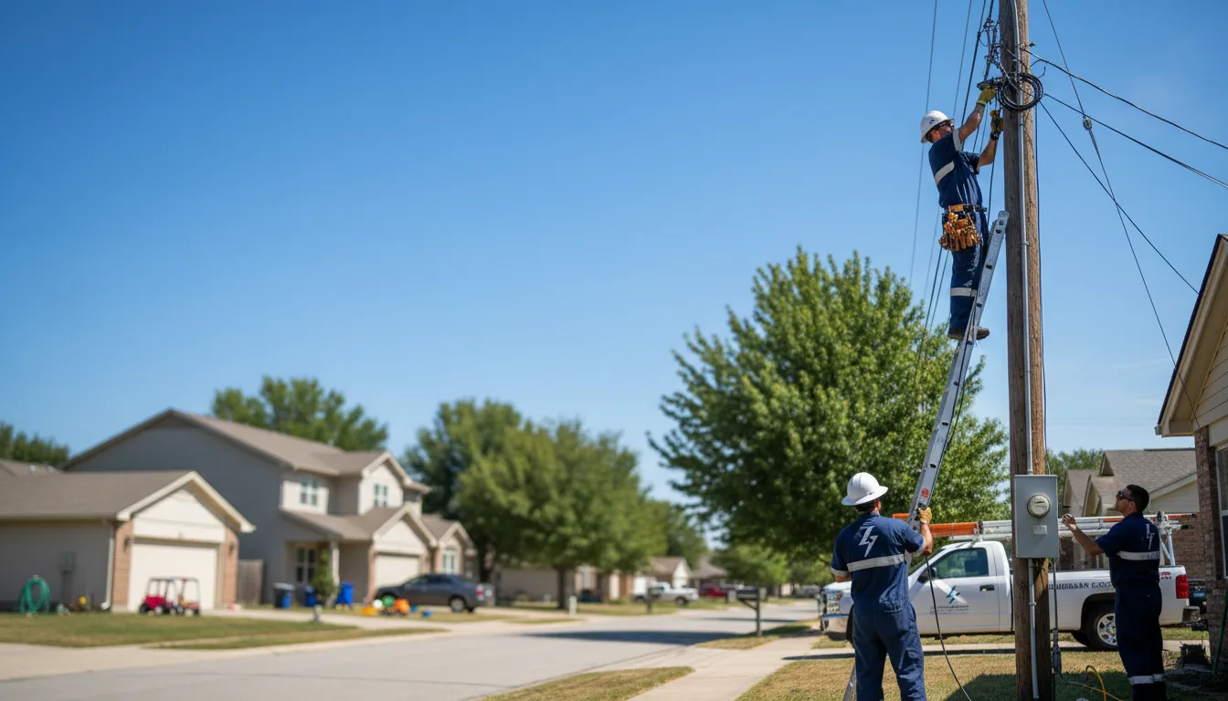 Residential electrician providing installation services in Teec Nos Pos, AZ